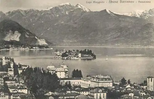 Italy Lago Maggiore Stresa Borromeo panorama