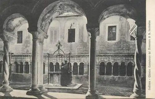 Italy Subiaco chiostro del monastero di S. Scolastica