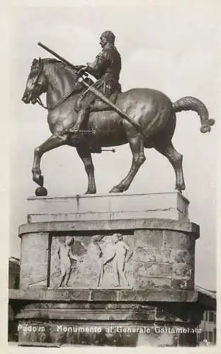 Italy Padova monumento al Generale Gattamelato