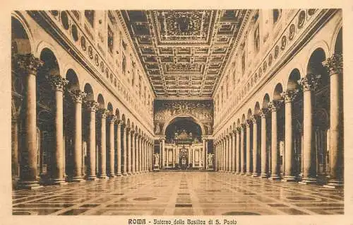 Italy Rome interno della Basilica di S. Paolo