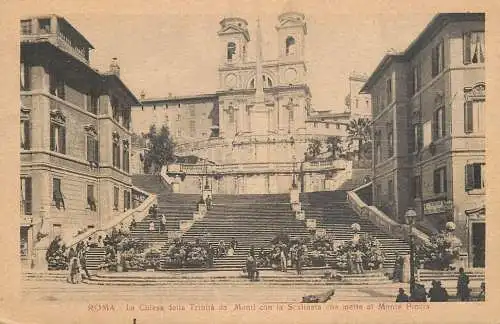 Italy Rome la chiesa della Trinita de Monti Monte Pincio
