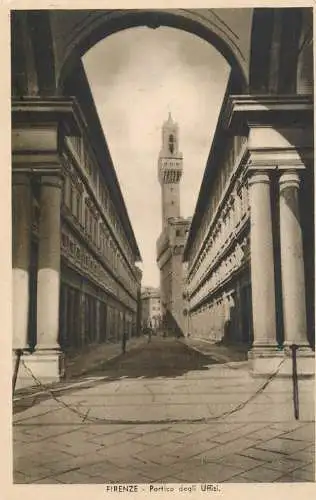 Italy Florence Portico degli Uffizi
