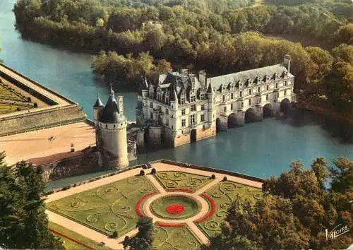 France Chenonceaux (Indre-et-Loire) vue aerienne du chateau
