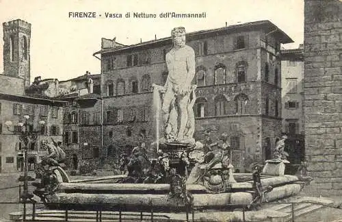Italy Florence Vasca di Nettuno dell'Ammannati