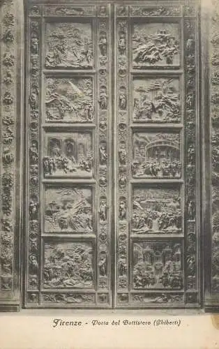 Italy Florence Porta dei Battistero Ghiberti