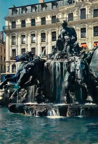 France Lyon Place des Terreaux Fontaine Bartholdi