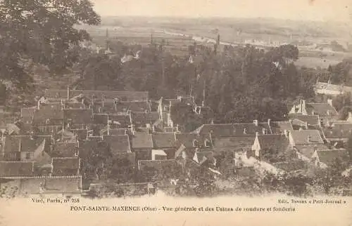 cpa France Oise Pont Sainte Maxence usines de soudure et fonderie