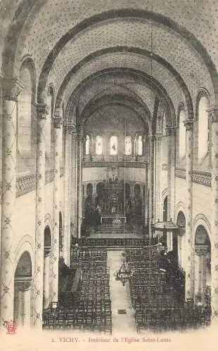 cpa France Allier Vichy eglise Saint Louis