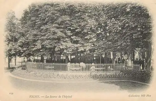 cpa France Allier Vichy la source de l'hopital
