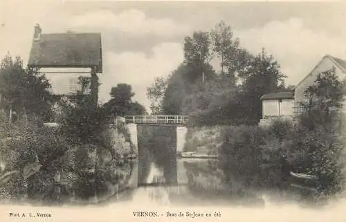 cpa France Eure Vernon Bras Saint Jean