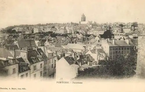 cpa France Val d'Oise Pontoise panorama
