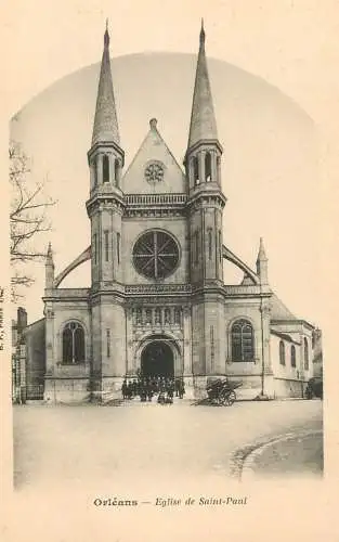cpa France Loiret Orléans eglise de Saint paul