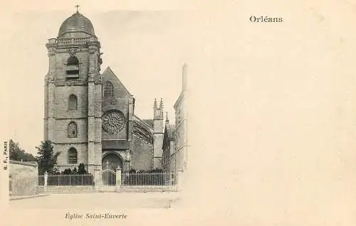 cpa France Loiret Orléans eglise Saint Euverte