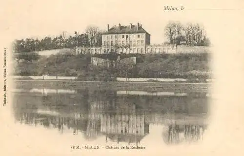 cpa France Seine et Marne Melun chateau de la Rochette