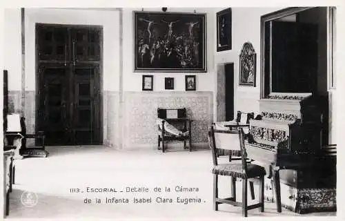 Escorial camara de la Infanta Isabel Clara Eugenia