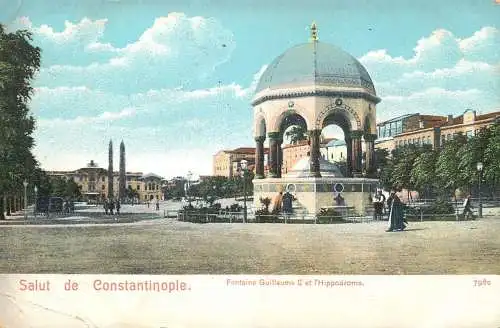 Salut de Constantinople fontaine Guillaume II