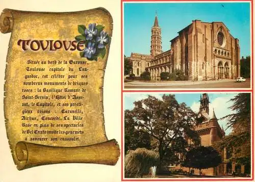 France Toulouse Le Capitole & la Basilique Saint Sernin