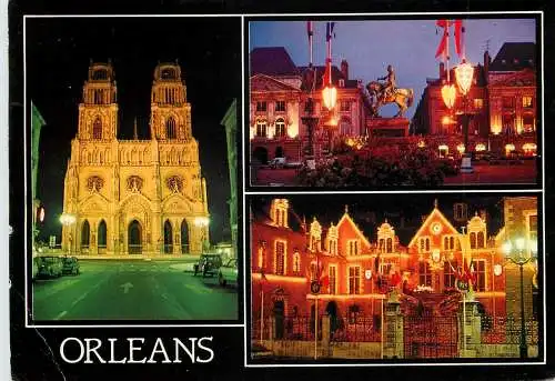 France Orleans différents aspects de nuit