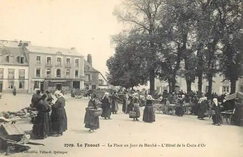 France Morbihan Le Faouet marche hotel cpa