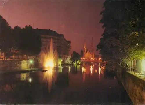 France Strasbourg Eglise St Paul vue de nuit