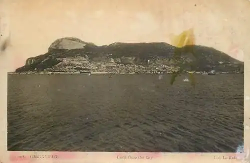 Gibraltar rock from the bay 1939