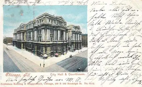 Chicago city hall & courthouse 1901