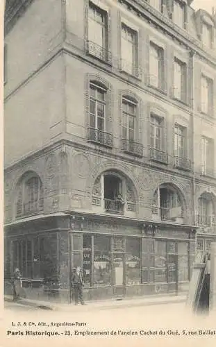 France Paris emplacement de l'ancien Cachot du Gue rue Baillet