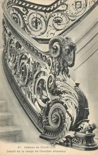 France Oise Chateau Chantilly escalier d'honneur
