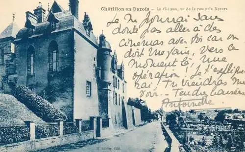 France Nièvre Châtillon-en-Bazois le chateau