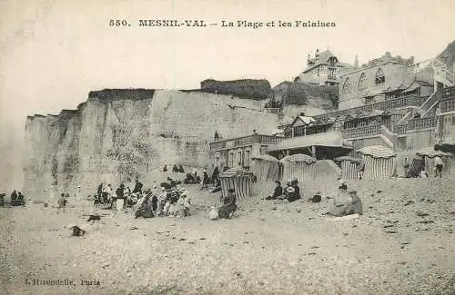 France Manche Mesnil-Val la plage et les falaises