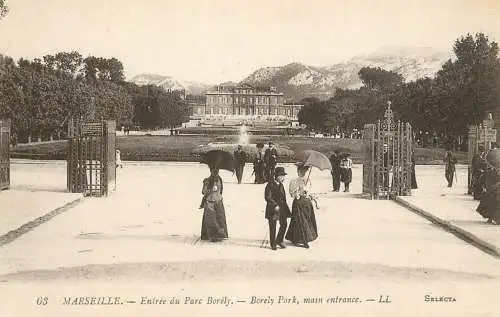 France Bouches-du-Rhône Marseille entree du parc Berely