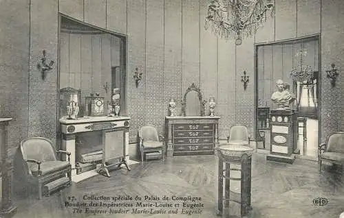 France Oise palais de Compiègne boudoir des Imperatrices Marie Louise et Eugenie