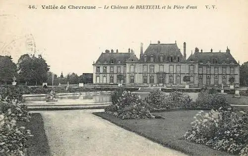 France Yvelines vallee de Chevreuse le chateau de Breteuil et la Piece d'Eau chateau
