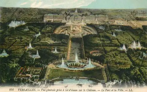 France Versailles Val d'Oiseau Yvelines le parc et la ville chateau