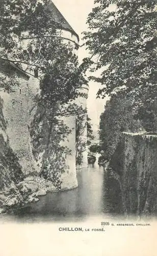 Switzerland Vaud Geneve chateau de Chillon le Fosse