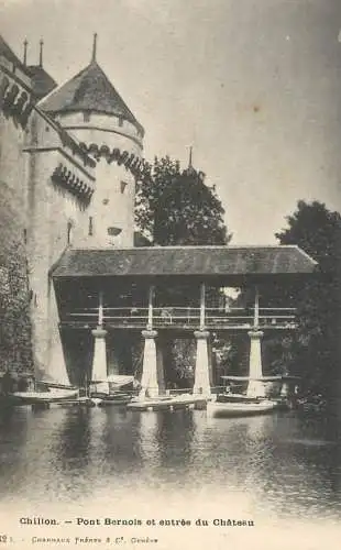 Switzerland Vaud Geneve chateau de Chillon Pont Bernois