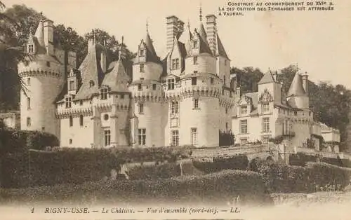 France Indre et Loire Rigny-Ussé le chateau