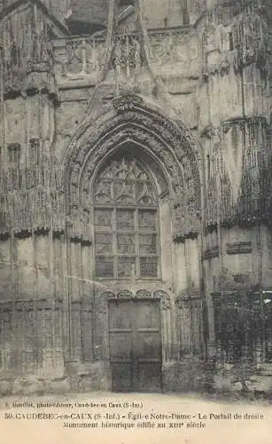 France Seine-Maritime Caudebec-en-Caux cathedrale Notre Dame