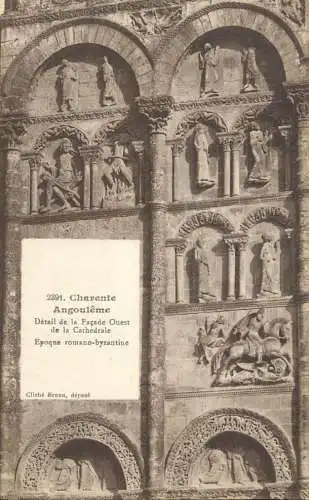 France Charente Angouleme cathedrale portail