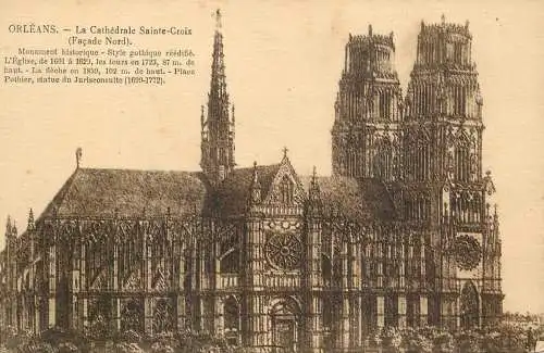 France Loiret Orléans cathedrale Sainte Croix