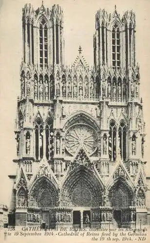France Marne Reims cathedrale