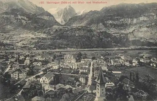 Switzerland Meiringen mit Well und Wetterhorn