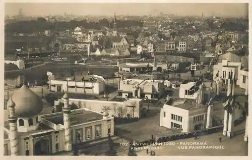 Belgium Antwerp panorama 1930