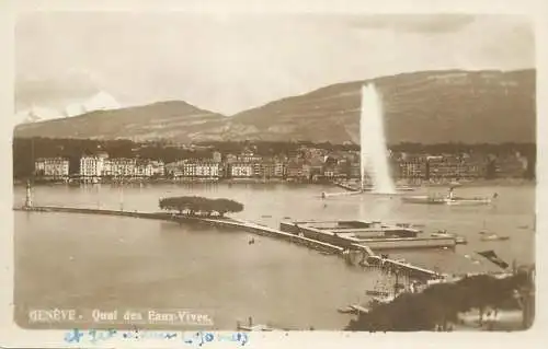 Switzerland Genève quai des Eaux Vives