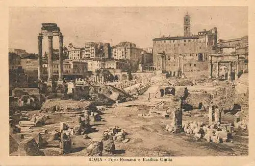 Italy Rome Foro Romano e basilica Giulia
