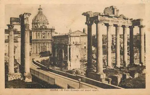 Italy Rome Il Foro Romano coi nuovi scavi