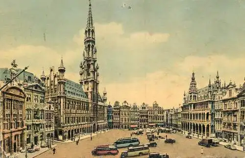 Belgium Bruxelles Grand Place  1951