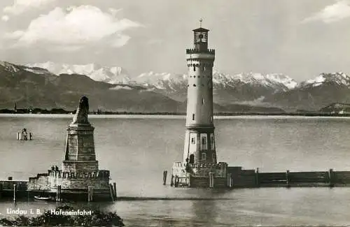 Germany Lindau i. B. Hafeneinfahrt light house