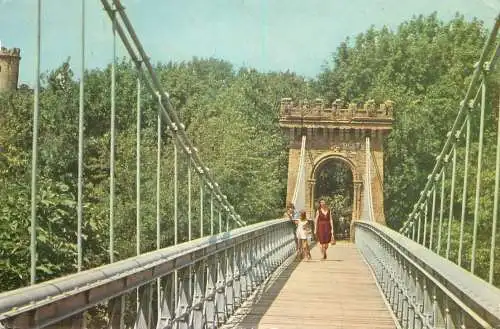 Romania Craiova podul suspendat din parcul poporului 1968
