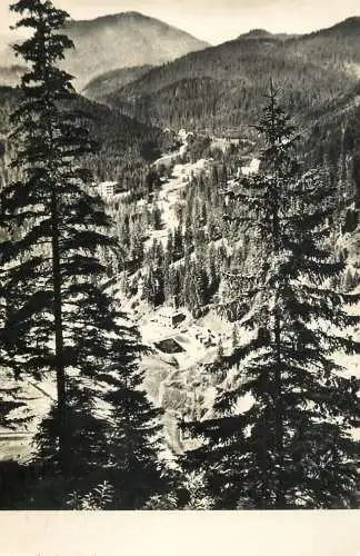 Romania Borsec vedere aeriana munte si statiune